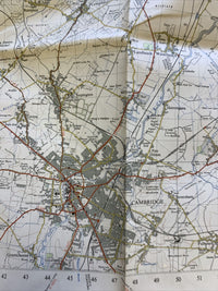 Cambridge & Ely No 135 1954 Seventh Series Ordnance Survey One Inch Map