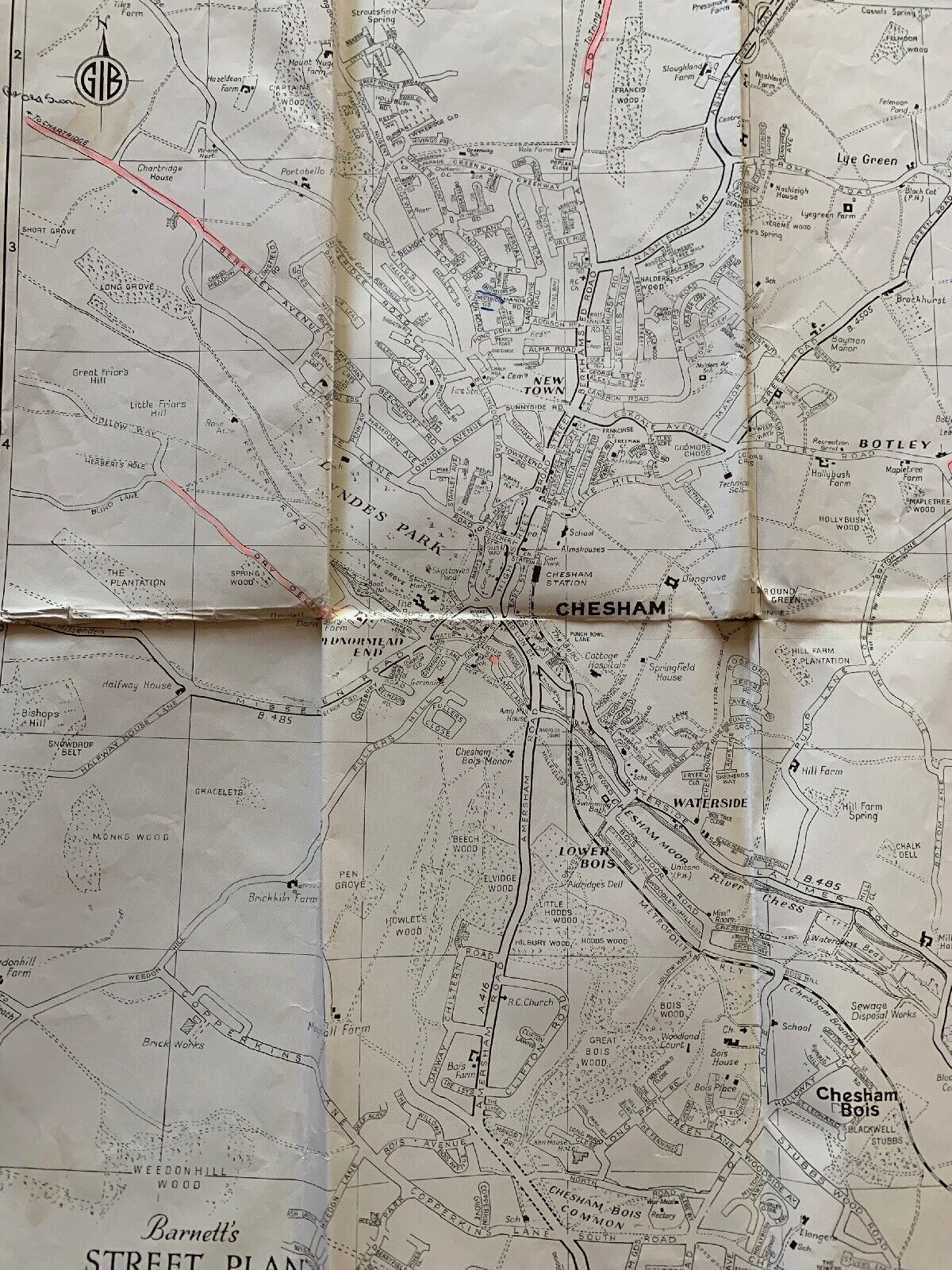 Chesham & Amersham - The Chalfonts - Map - 1980s?