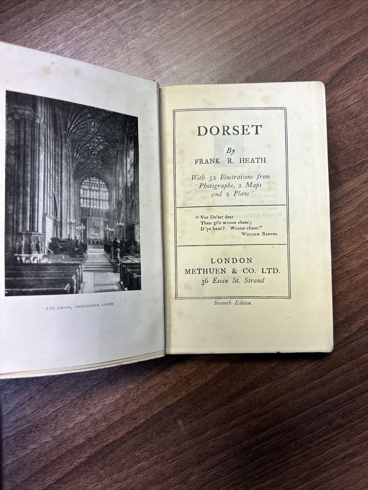 DORSET By Frank R Heath 1929 Hardback Book Photos Maps History 