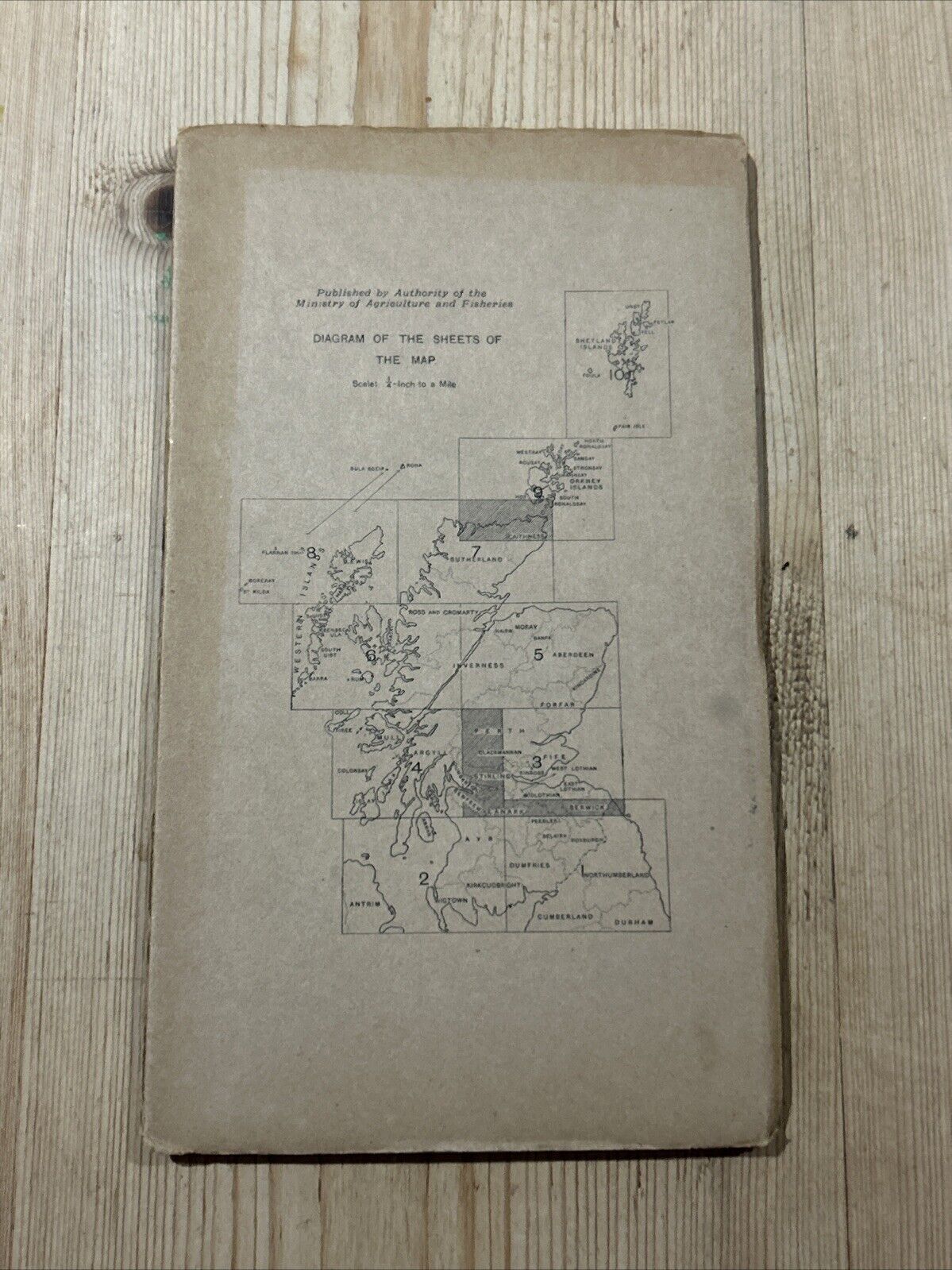 THE NORTHERN HEBRIDES Cloth  Ordnance Survey Quarter In Sheet 8 1923