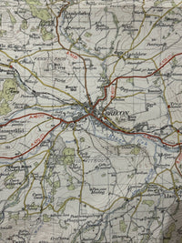 BRECON Ordnance Survey CLOTH Map 1952 Sheet 141 Seventh Series Talgarth Clyro