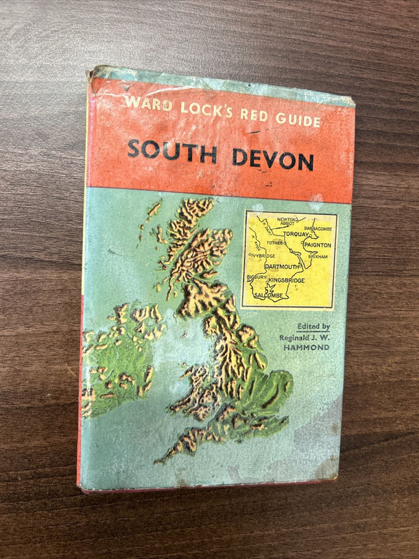 SOUTH DEVON 1965 Ward Locks Red Guide Hardback Dust Jacket Maps