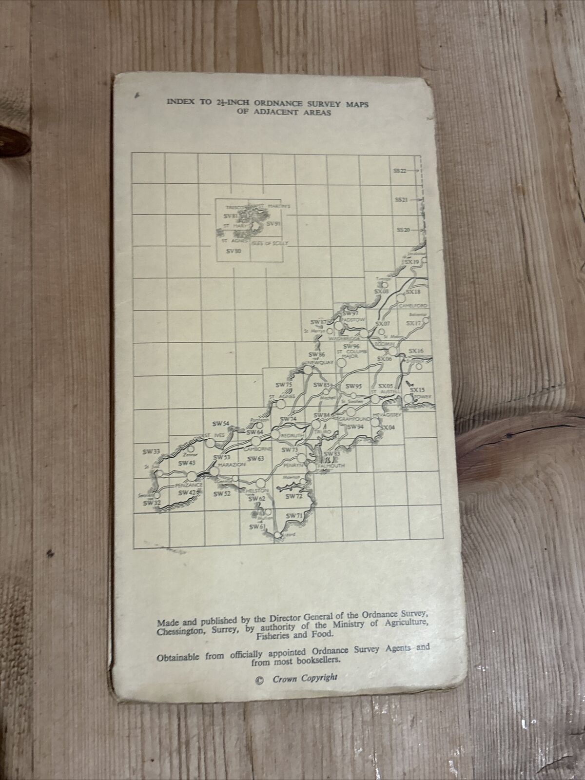 MAWGAN HELFORD RIVER - Ordnance Survey Sheet SW72 1:25000 1960 St Keverne