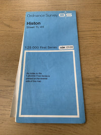 HISTON Ordnance Survey Sheet TL46 Map 1:25,000 First Series 1970 Revisions Cambs