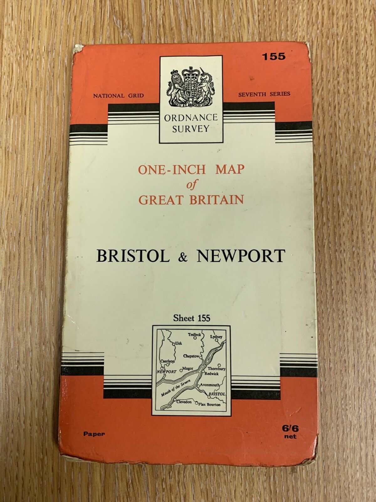 Bristol & Newport 1967 Ordnance Survey Map No 155 7th Series