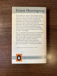 TO HAVE AND HAVE NOT Ernest Hemingway 1963 PENGUIN Modern Classics No 1065