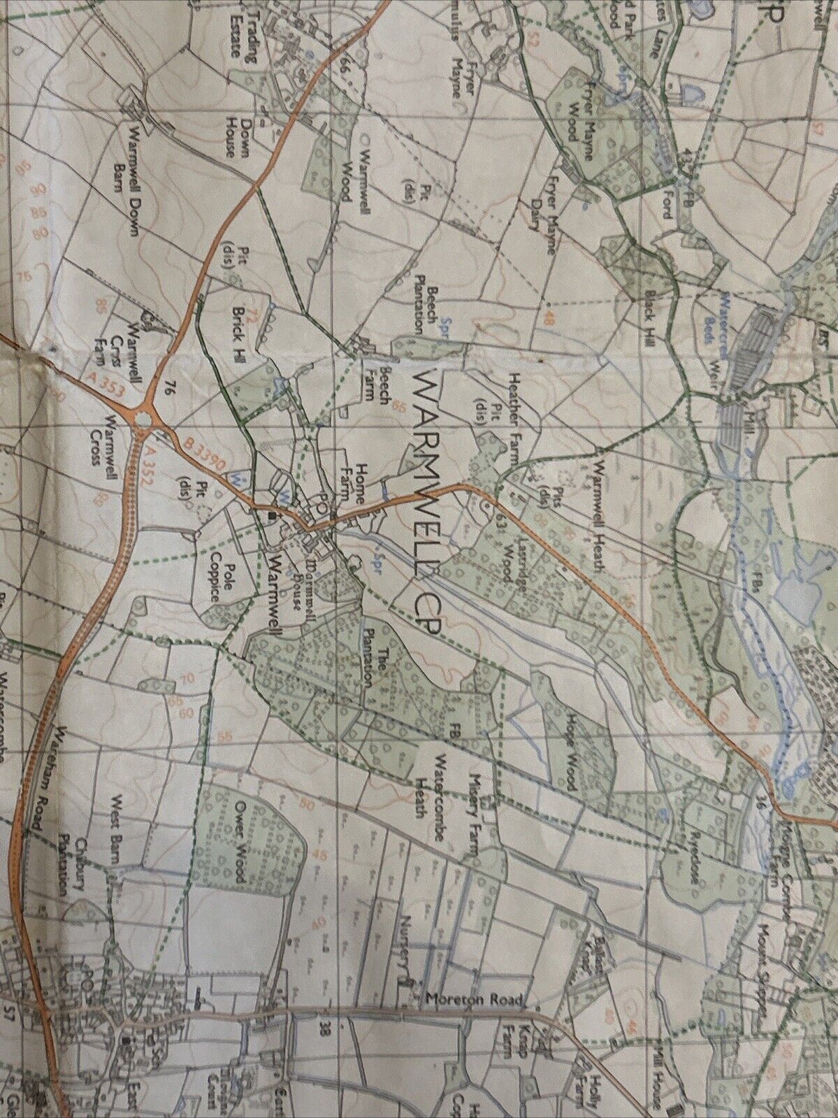 DORCHESTER South & OSMINGTON Pathfinder 1332 Ordnance Survey Sheet 1:25000 1992