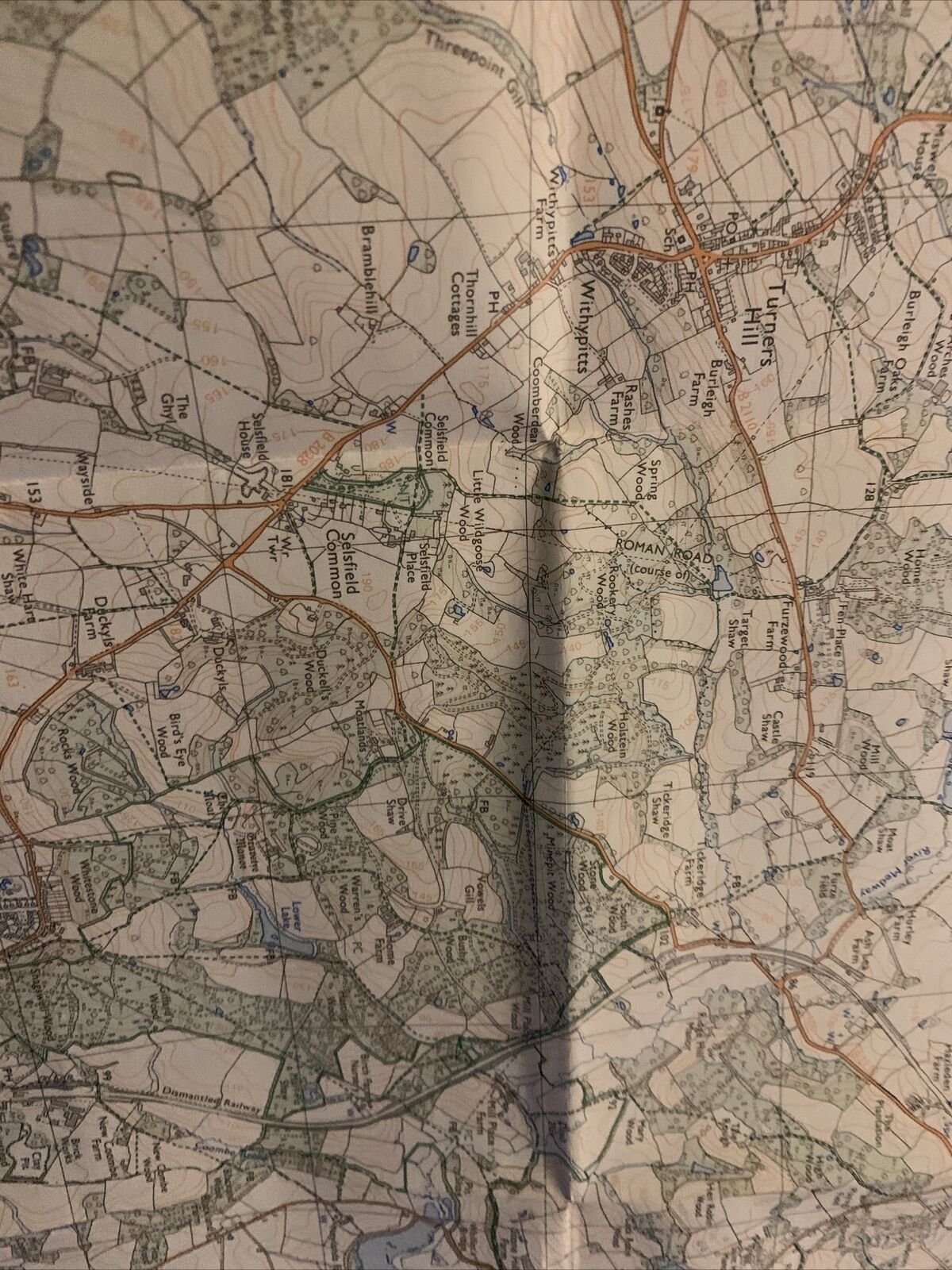 CRAWLEY East Grinstead - Pathfinder Ordnance Survey 1:25000 1981 TQ23/33