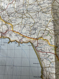 FISHGUARD & PEMBROKE Cloth Ordnance Survey Map Seventh Series 1965 Sheet 138/151