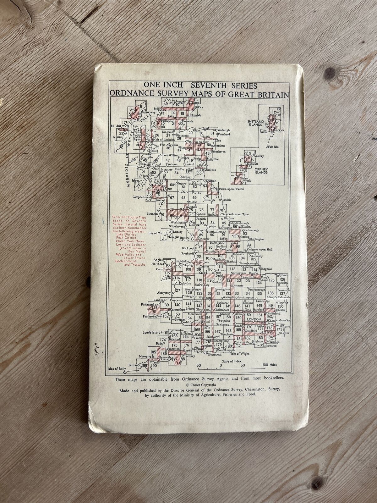 HEXHAM Ordnance Survey Seventh Series CLOTH One Inch Map Sheet 77 1964 Birtley