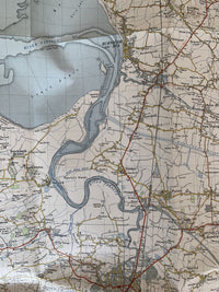 Weston Super Mere - Ordnance Survey Paper Map 1961 Sheet 165 7th Series