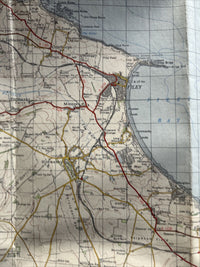 SCARBOROUGH Ordnance Survey CLOTH Map 1963 Sheet 93 Seventh Series Filey