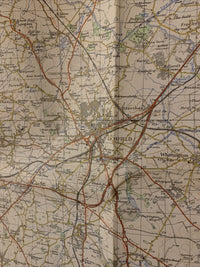 BURTON UPON TRENT Ordnance Survey One Inch Map 120 Good Condition 1962 Derby