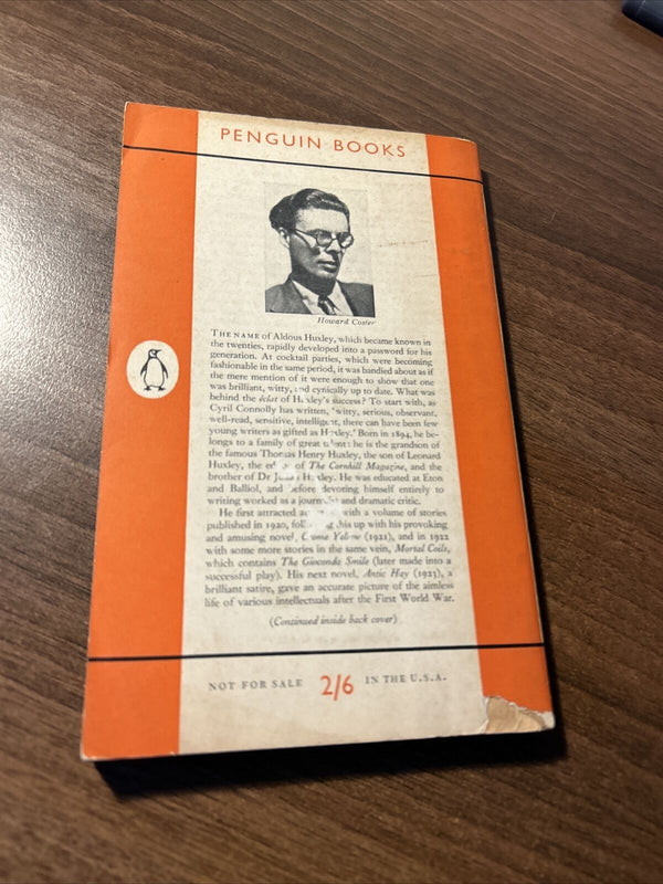 CROME YELLOW, Aldous Huxley, Penguin Paperback 1955 No 41