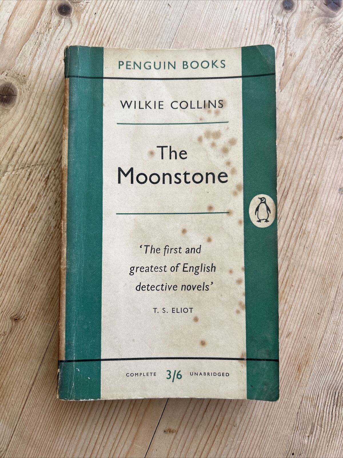 THE MOONSTONE Wilkie Collins MPenguin Crime 1955 No 1072