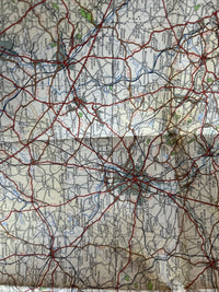 THE MIDLANDS Sheet 13 Fifth Series Paper Ordnance Survey Quarter Inch 1962