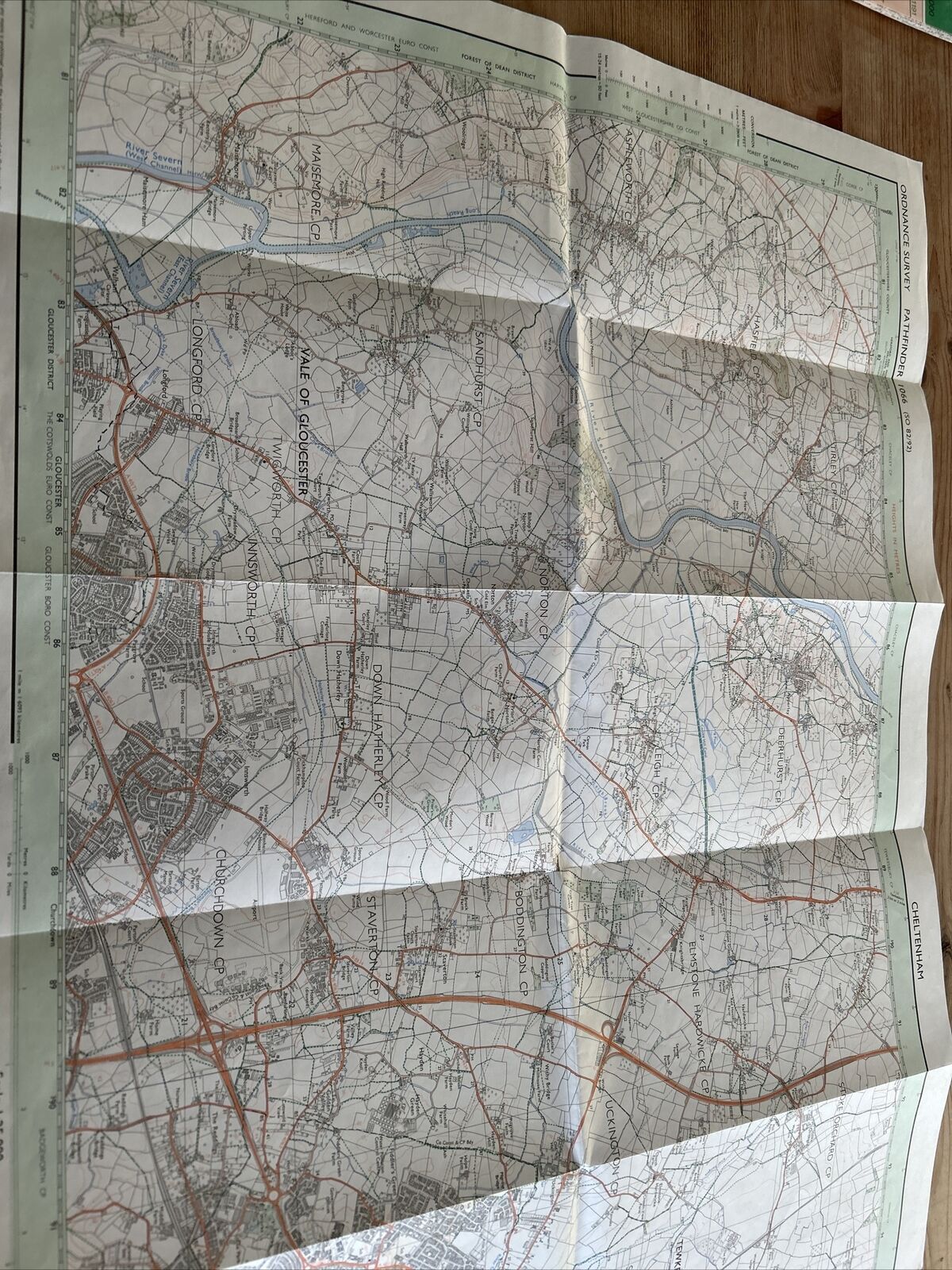 CHELTENHAM Pathfinder 1066 Ordnance Survey 1:25,000 1990 Woodmancote