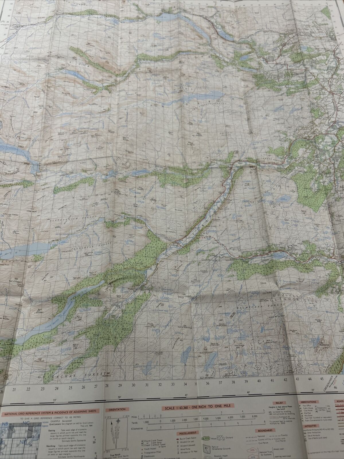 STRATHPEFFER Ordnance Survey Map One Inch 1957  Sheet 27 Scotland Lewiston