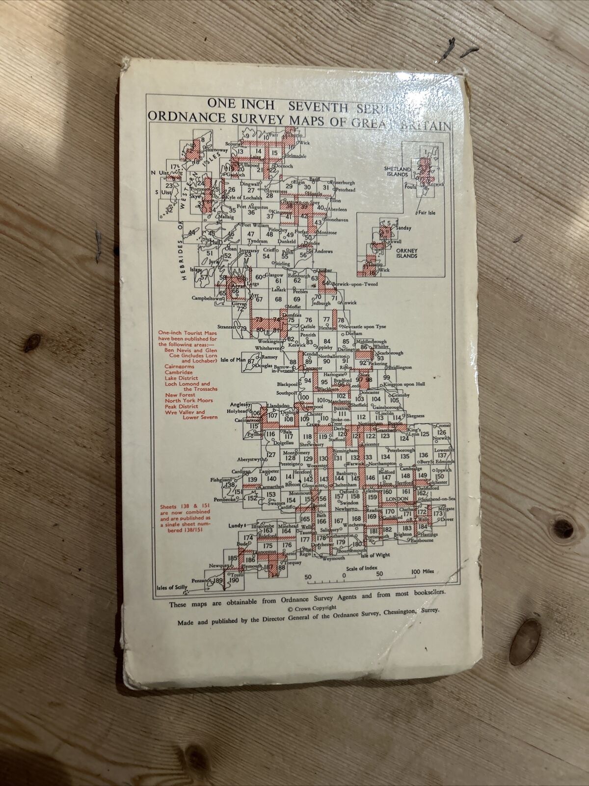 BLAIRGOWRIE Ordnance Survey 7th  Series CLOTH 1 Inch Map Sheet 49 1948 Birnam