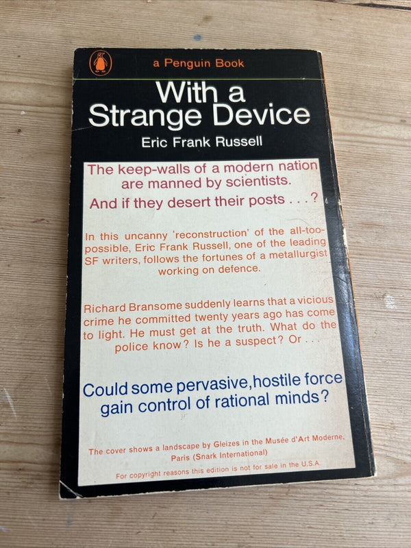 WITH A STRANGE DEVICE E F Russell PENGUIN SCIENCE FICTION Book 1965 N 2358 First