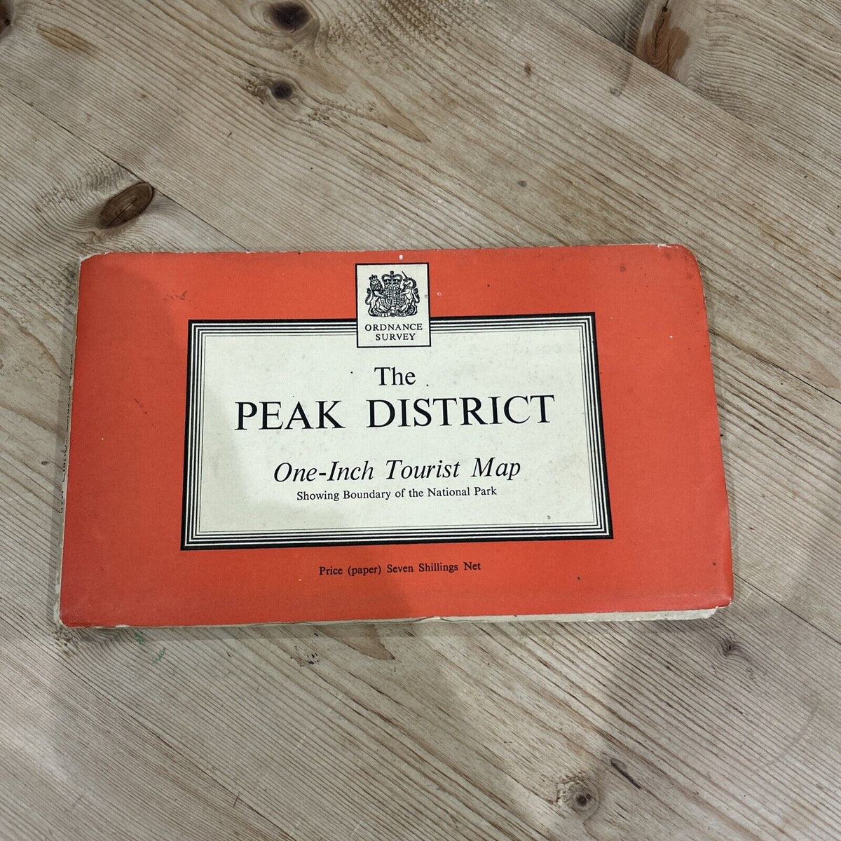 PEAK DISTRICT Ordnance Survey One Inch Paper Tourist Map 1963 Buxton Matlock