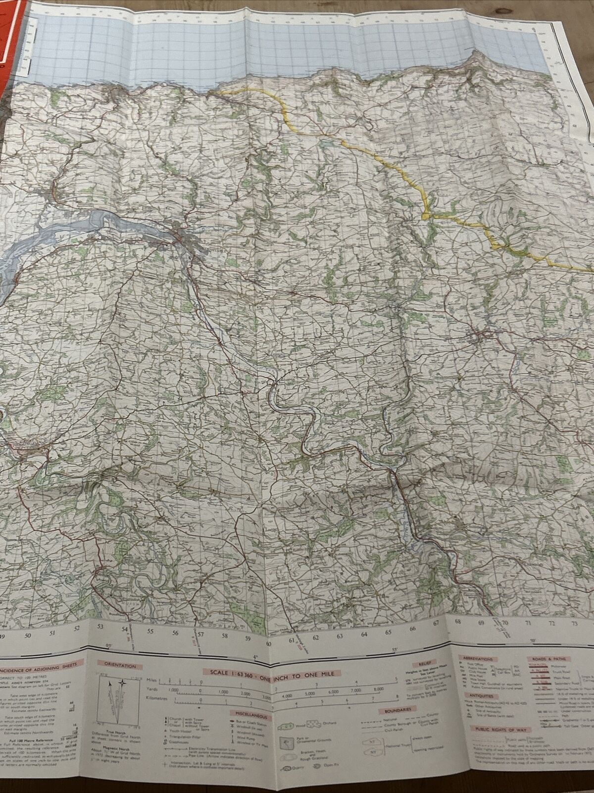 BARNSTAPLE 1972 Edition Ordnance Survey One Inch Map No 163 Great Torrington