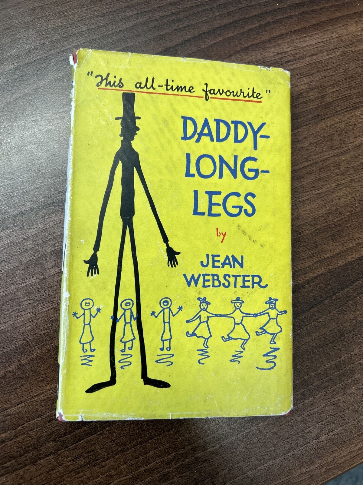 DADDY-LONG-LEGS Jean Webster 1951 Hardback Jacket Letters School