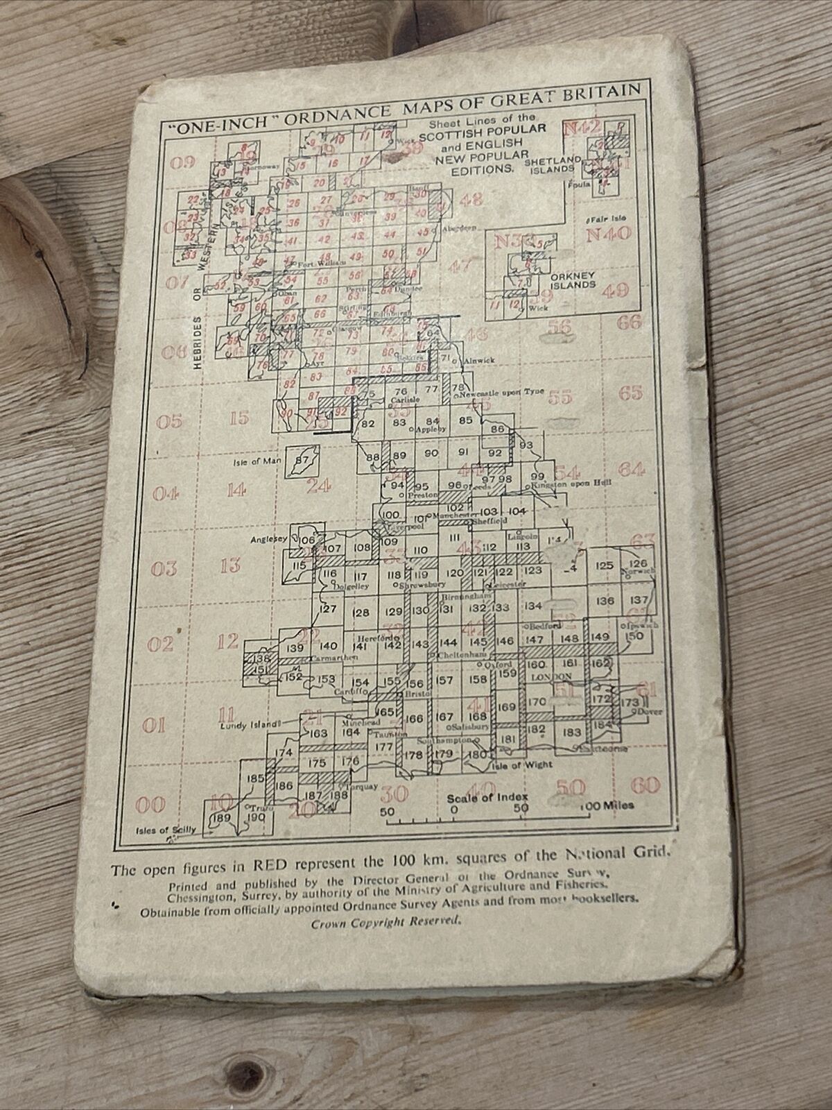 CHELTENHAM & EVESHAM Ordnance Survey Sixth Edition One inch 1946 Sheet 144 Paper