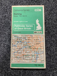 DORKING Ewhurst Shere Ordnance Survey Map Pathfinder - 1981 TQ04/14