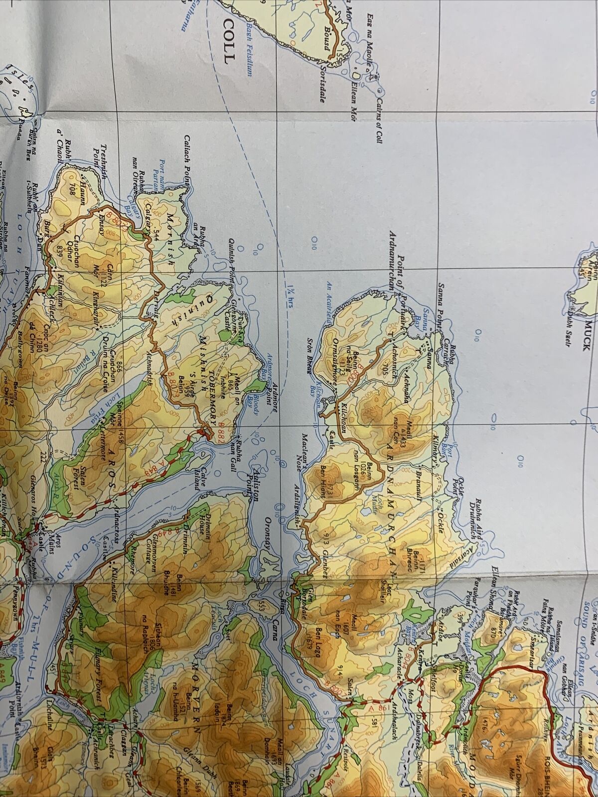 WESTERN HIGHLANDS - Ordnance Survey Quarter Inch Sheet 4 1967 Mull Skye