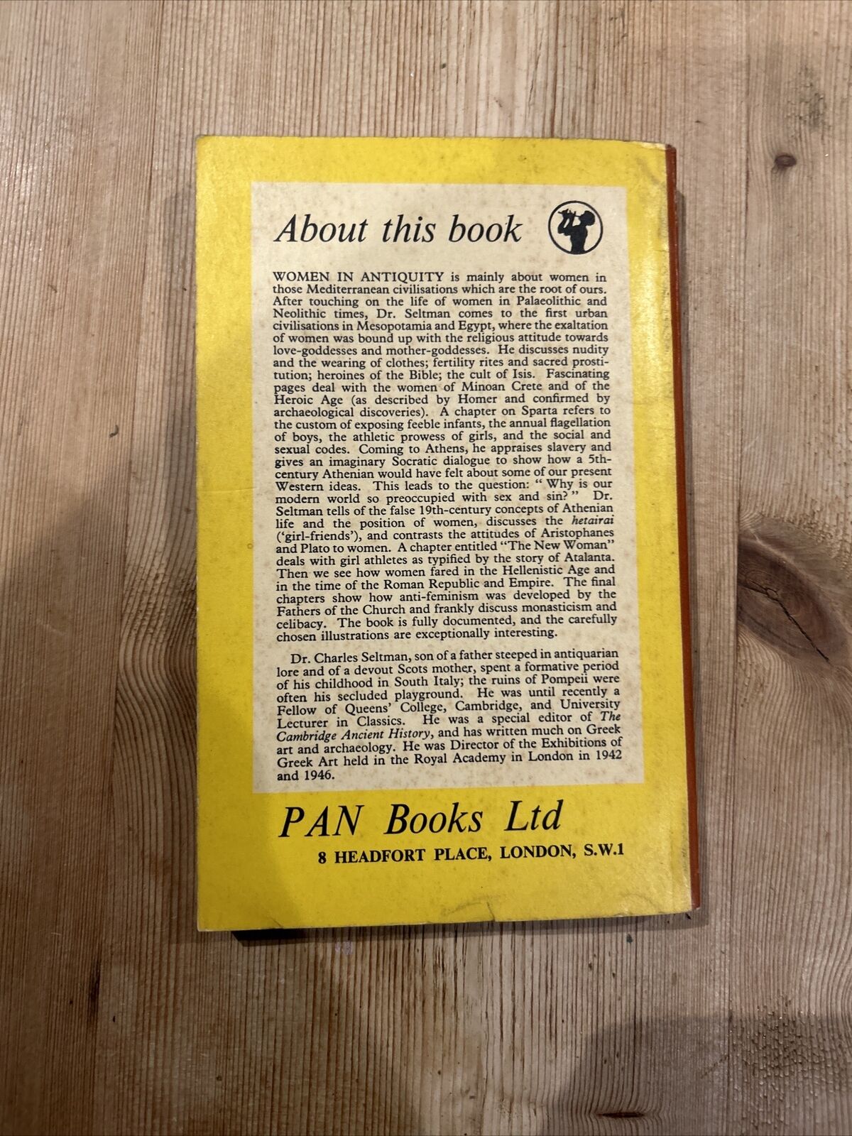 WOMEN IN ANTIQUITY Charles Seltman Pan Paperback 1956 Black And White Plates