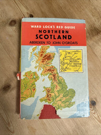 NORTHERN SCOTLAND Aberdeen John O’Groats Ward Locks Red Guide Dust Jacket Maps