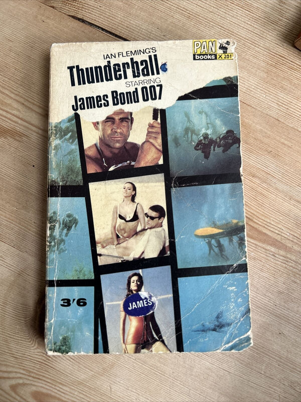 THUNDERBALL James Bond By Ian Fleming Pan Books 1966 No X201 Film Edition