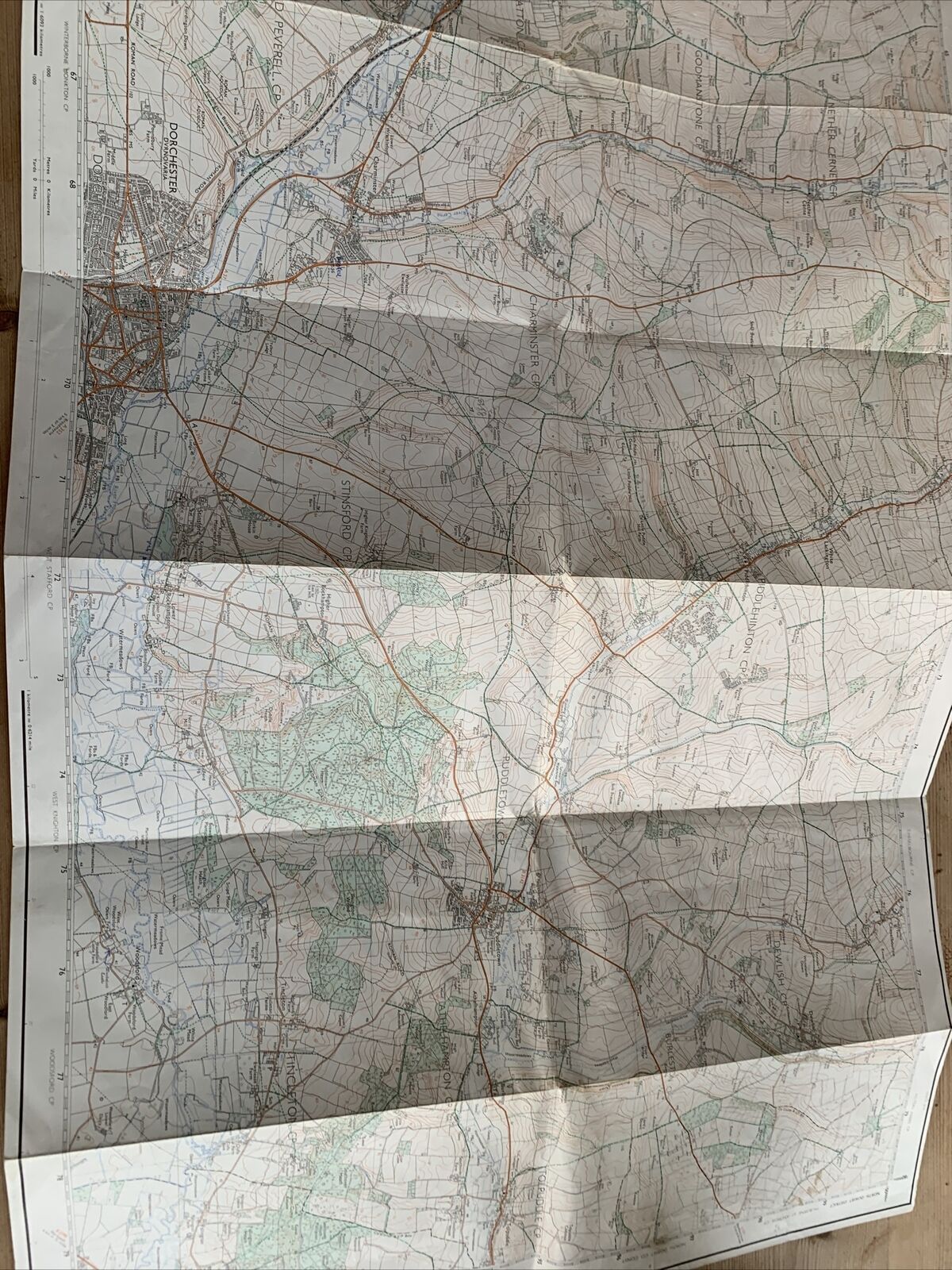 DORCHESTER - Second Series Ordnance Survey Sheet 1:25000 1978 Puddletown