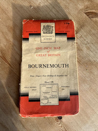 BOURNEMOUTH Ordnance Survey Seventh Series Paper One In Map Sheet 179 1960 Poole