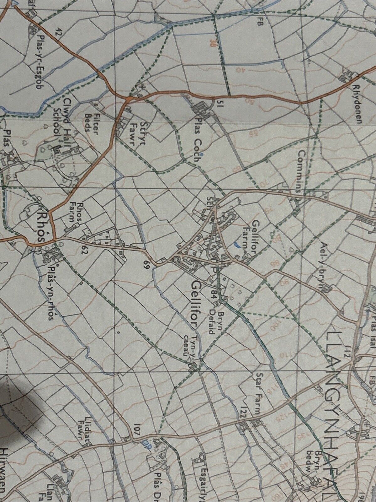 DENBIGH  Ordnance Survey Map Pathfinder 772  1990 Vale Of Clwyd Henllan