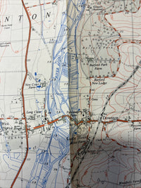 COOMBE BISSETT SALISBURY - Paper Ordnance Survey Sheet SU12 1:25000 1958