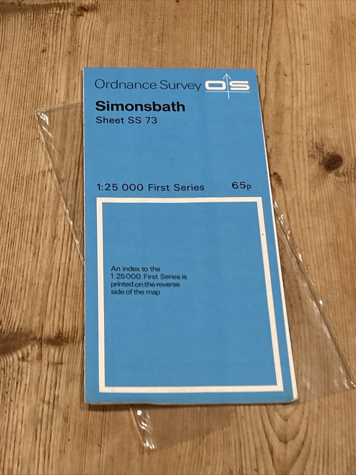 SIMONSBATH Ordnance Survey Sheet SS73 Map 1:25000 First Series 1963 Twitchen