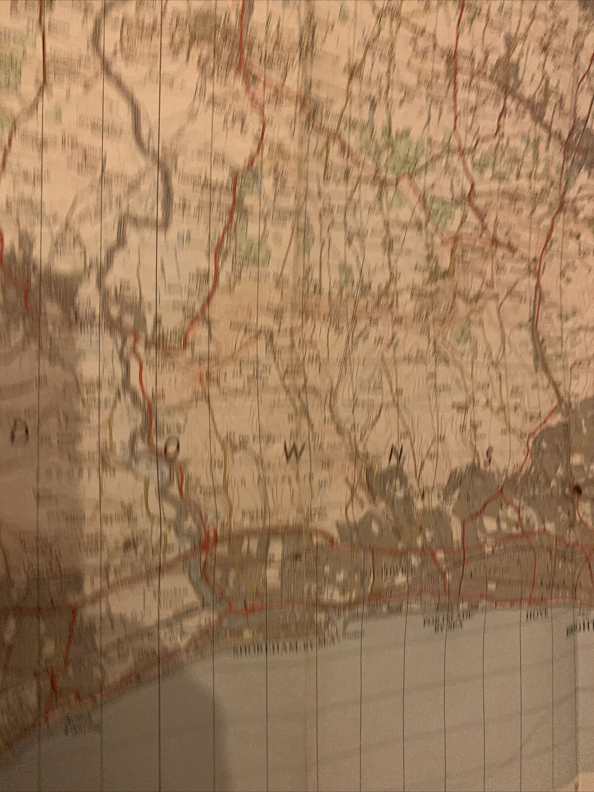 BRIGHTON & WORTHING - Ordnance Survey One Inch Map Sheet 182 1970