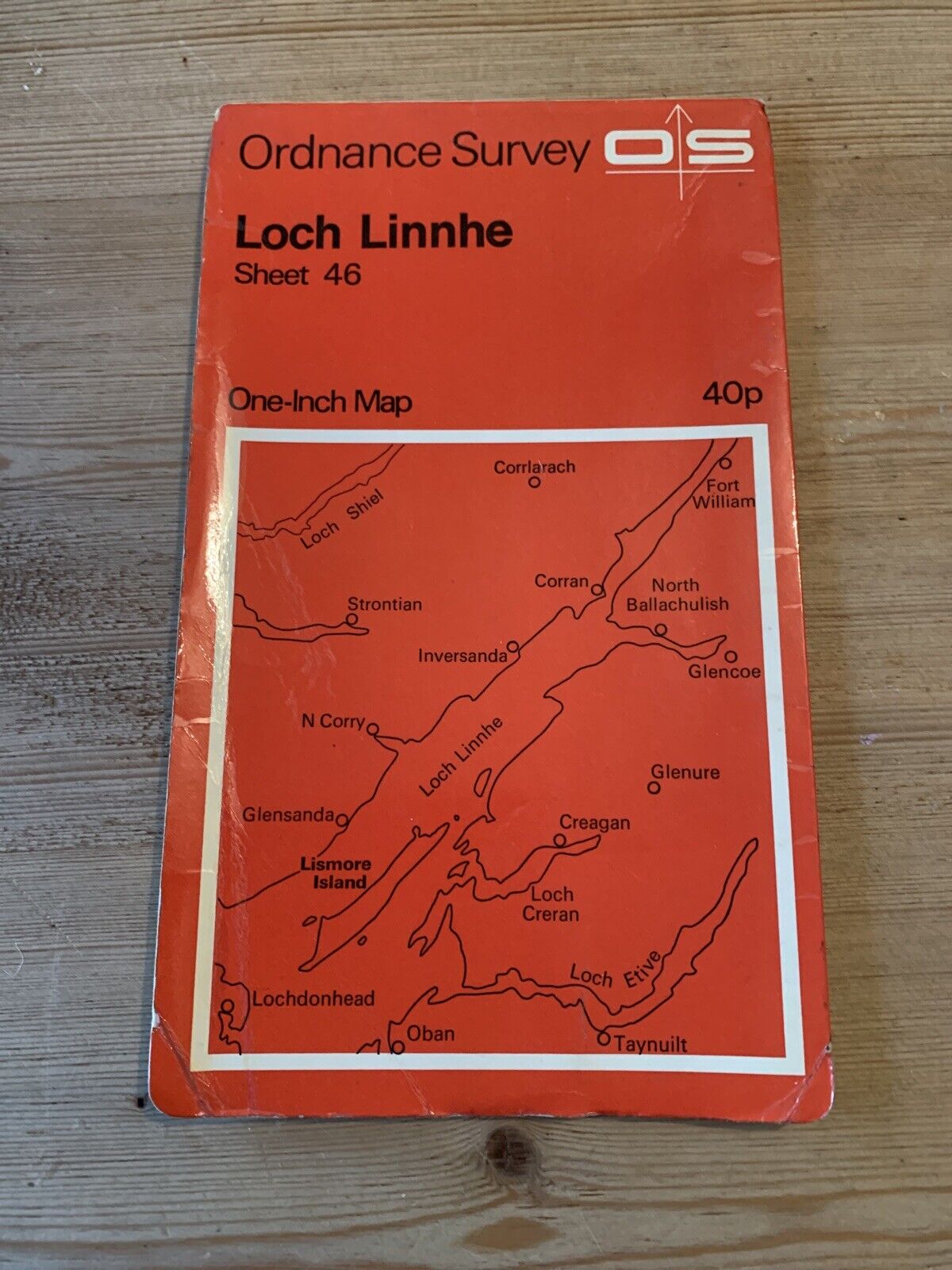 Loch Linnhe Scotland - Ordnance Survey Map Sheet 46 - 1963 Good Condition