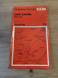 Loch Linnhe Scotland - Ordnance Survey Map Sheet 46 - 1963 Good Condition