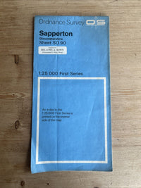 SAPPERTON Ordnance Survey First Series Sheet SO90 1:25,000 1959 Duntisbourne