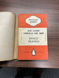 KAI LUNG UNROLLS HIS MAT By Ernest Bramah Penguin Books No 108 1939 Dust Jacket