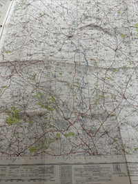 BANBURY Ordnance Survey Cloth Map 1946 Sixth Series No 145 Bicester Culworth