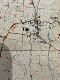 BILLESDON Ordnance Survey Sheet SK70 2 & Half Inch MAP 1951 Owston Lowesby