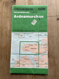 ARDNAMURCHAN Ordnance Survey Map Pathfinder 287 1989 Kilchoan