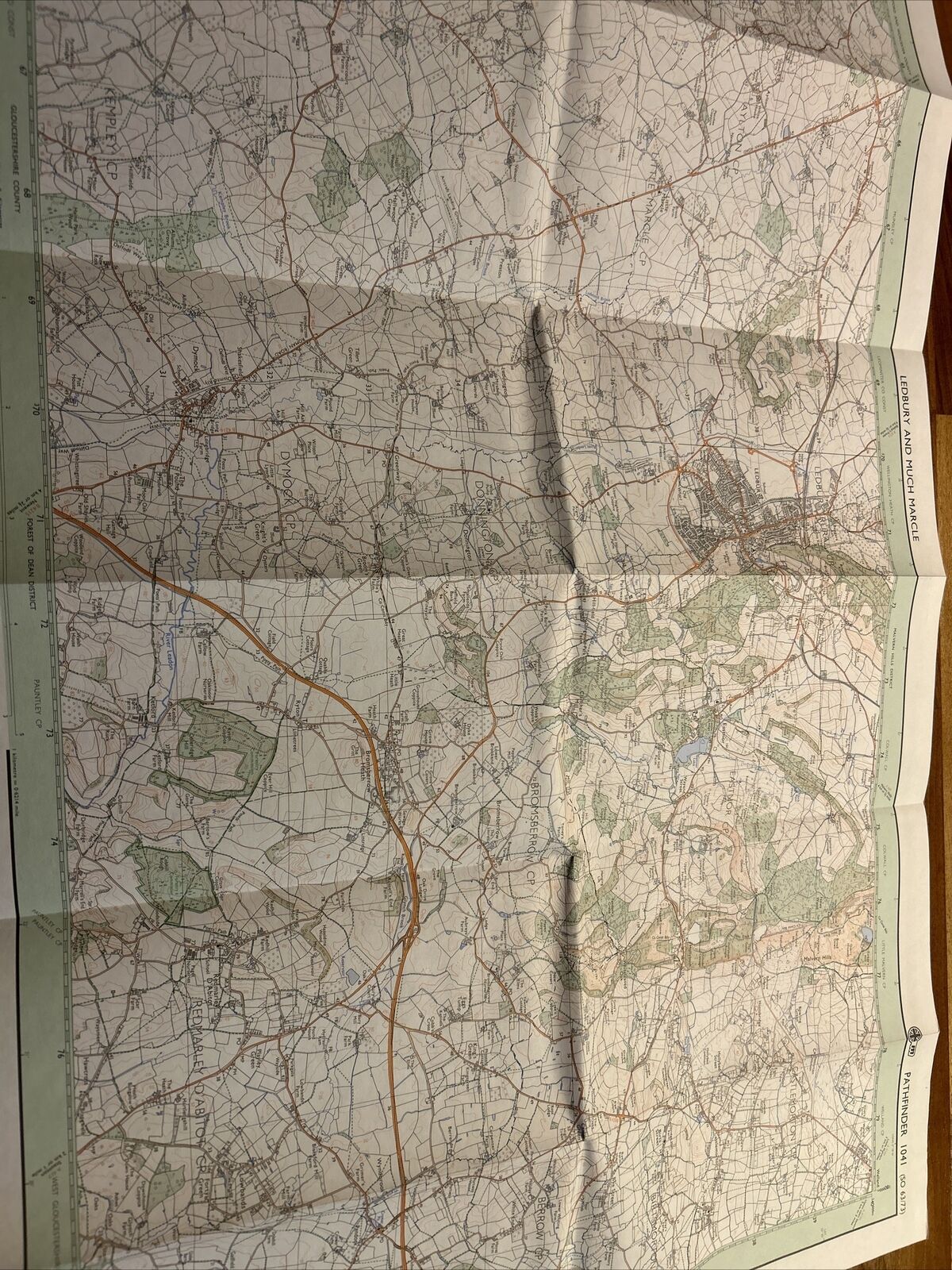 LEDBURY & MUCH MARCLE Pathfinder 1041 Ordnance Survey SO63/73 1:25,000 1993