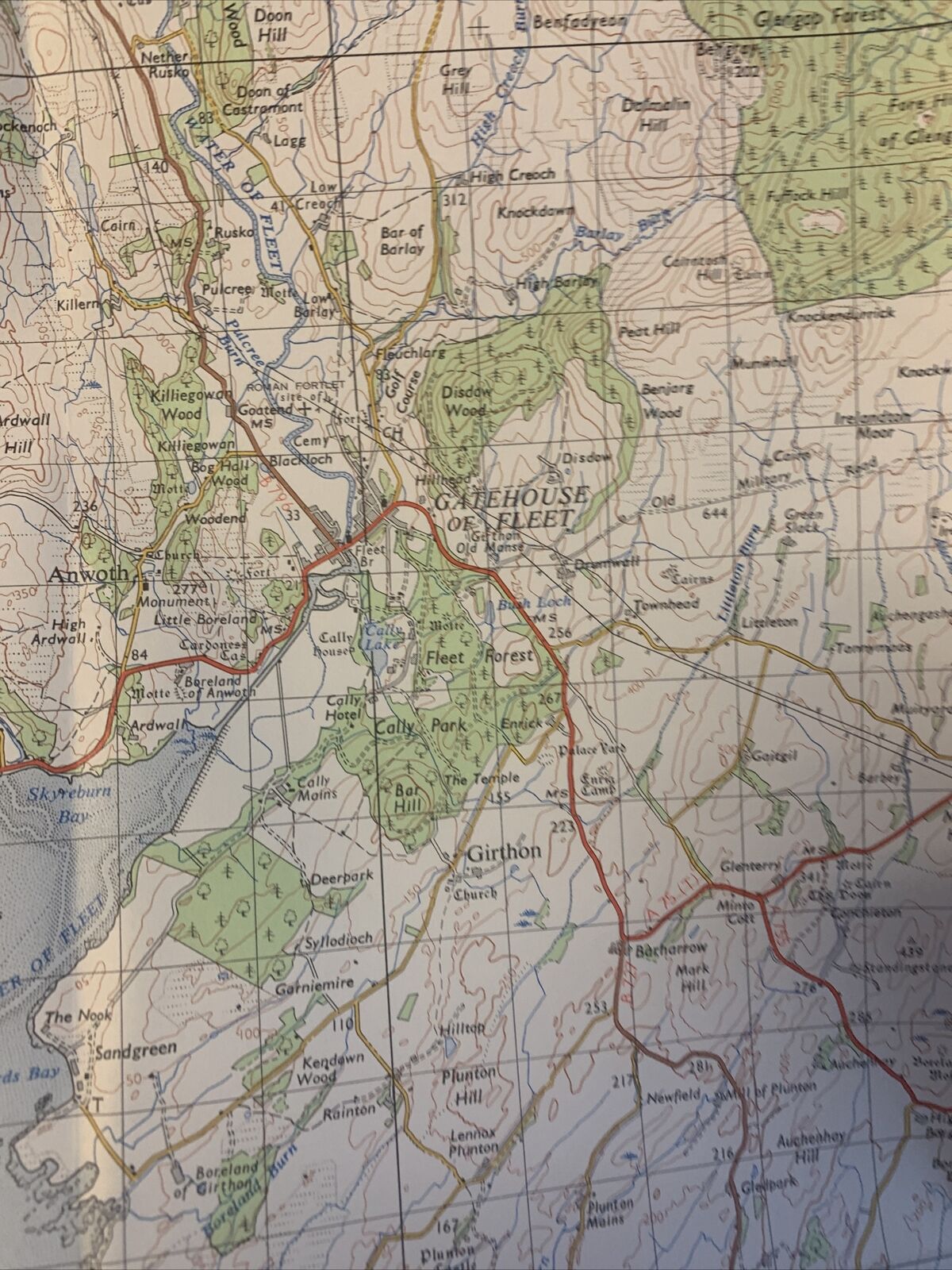 Kirkcudbright Ordnance Survey One Inch Map Sheet 80 1963 Wigtown Newton Stewart