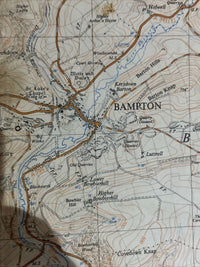 DULVERTON Ordnance Survey 2 1/2 Inch Map 1:25000 1962 Sheet SS92 Bampton Tatty