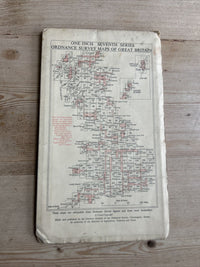 LOCH AWE Ordnance Survey Seventh Series Paper One inch 1956 Sheet 52 Scarba